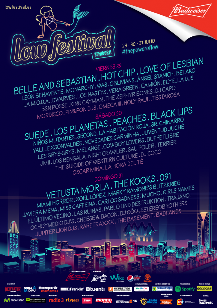 Cartel del Low Festival 2016, en Benidorm.