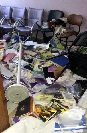 Una de las sedes del HDP asaltadas por la policía. / HDP