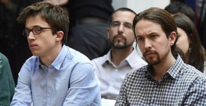 Iñigo Errejón y Pablo Iglesias en una imagen de archivo. / Efe