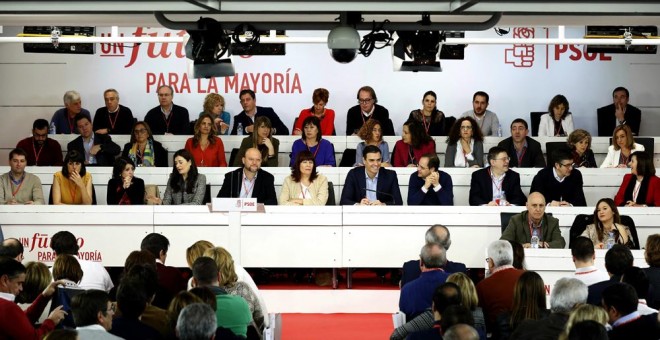 Imagen de archivo de una reunión del Comité Federal de PSOE. / Efe