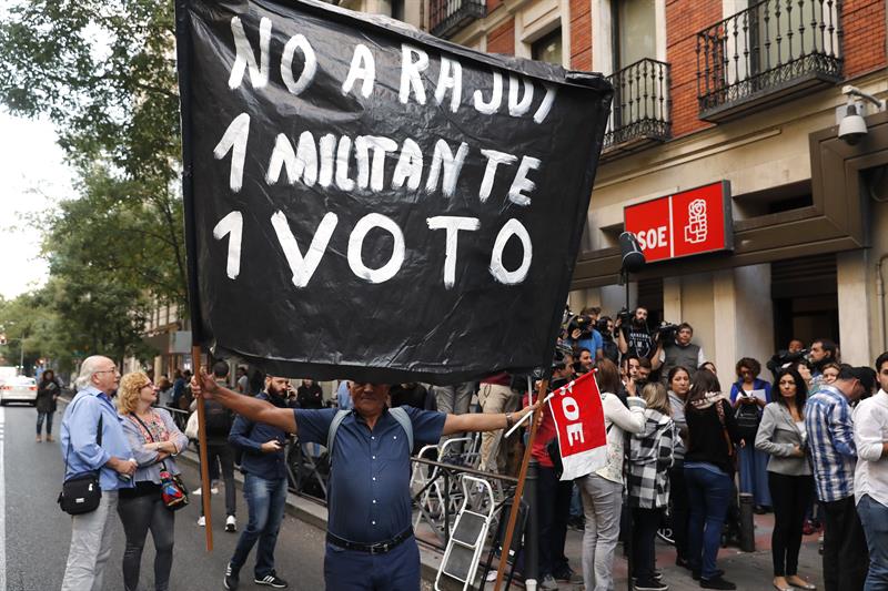 Comité Federal del PSOE. Voto militancia