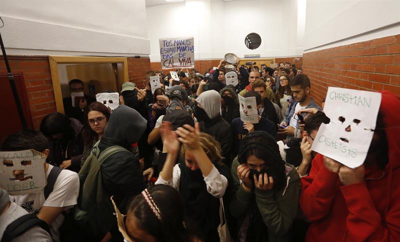 Imagen del boicot contra González y Cebrián