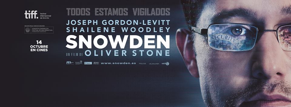 Cartel de la película de Oliver Stone, 'Snowden'. / vertigofilms.es