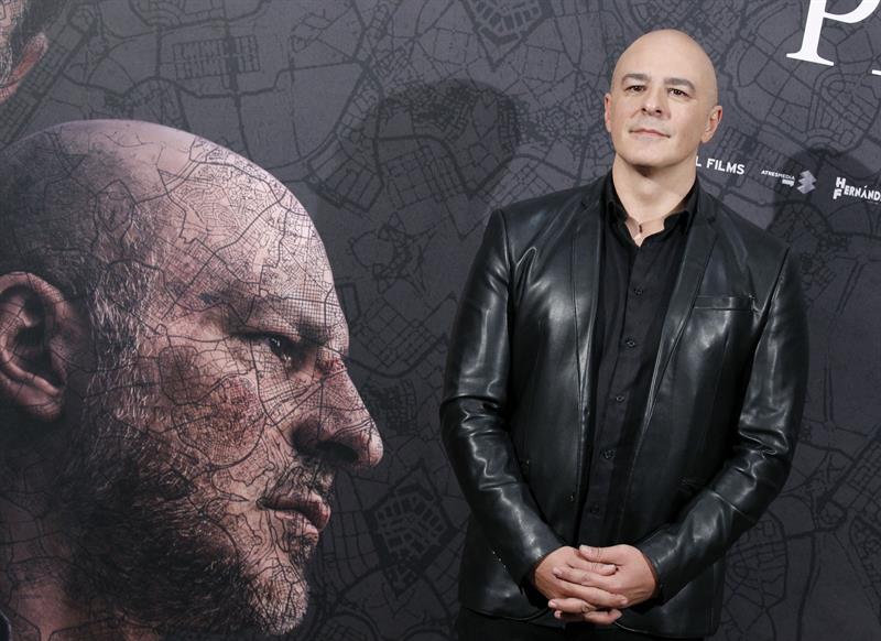 El actor Roberto Álamo, durante la presentación el pasado 25 de octubre en Madrid de la película "Que dios nos perdone". / Víctor Lerena (Efe)