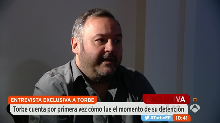 Imagen de la entrevista con Torbe emitida por Espejo Público. / www.antena3.com