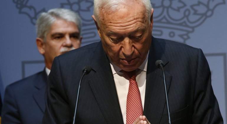 José Manuel García-Margallo, y su sucesor al frente de Exteriores, ... en una imagen de archivo. / Efe