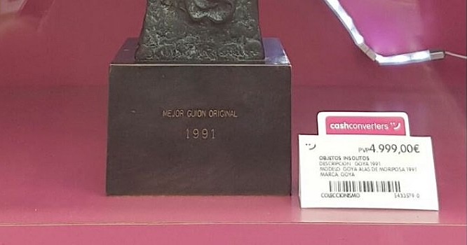 Goya de Bajo Ulloa en el Cash Converter de Vitoria.