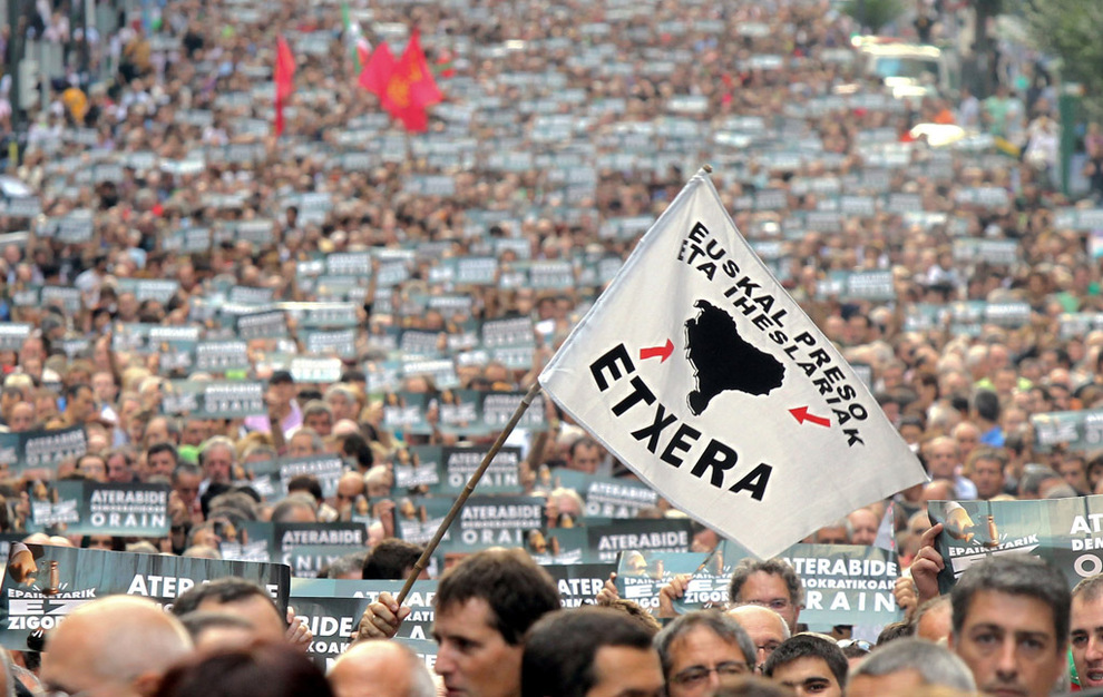 Manifestación Bilbao a favor acercamiento de presos de ETA