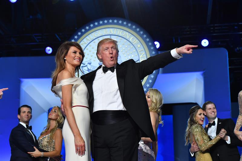 Trump y-esposa-Melania-en-Baile-de-la-Libertad