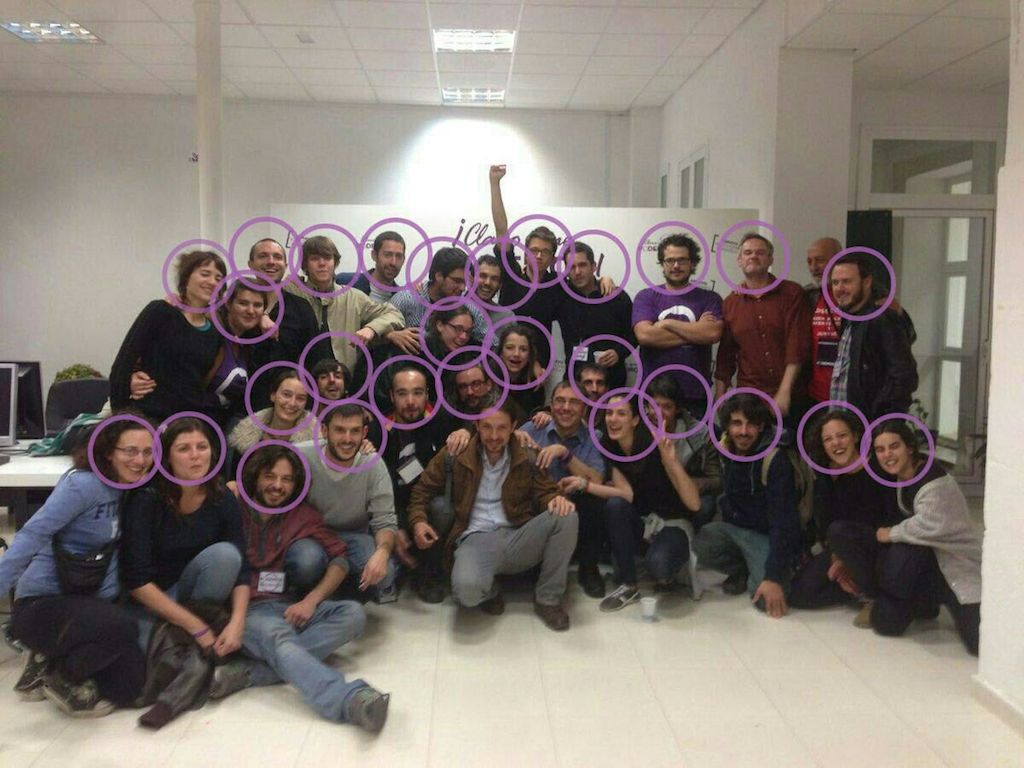 El equipo de Pablo Iglesias hasta Vistalegre I.