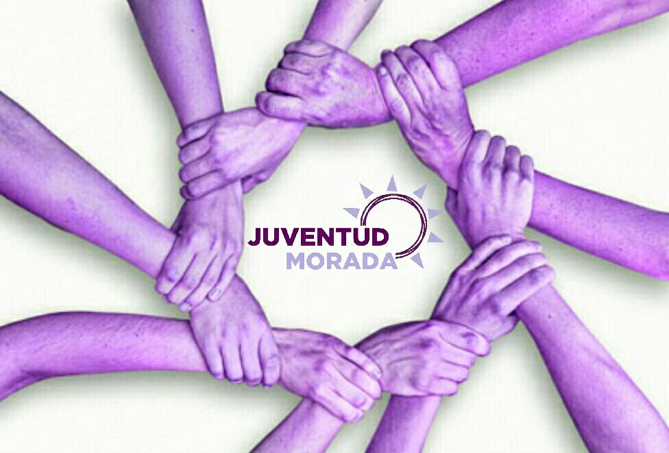 Uno de los carteles difundidos por los promotores de Juventud Morada