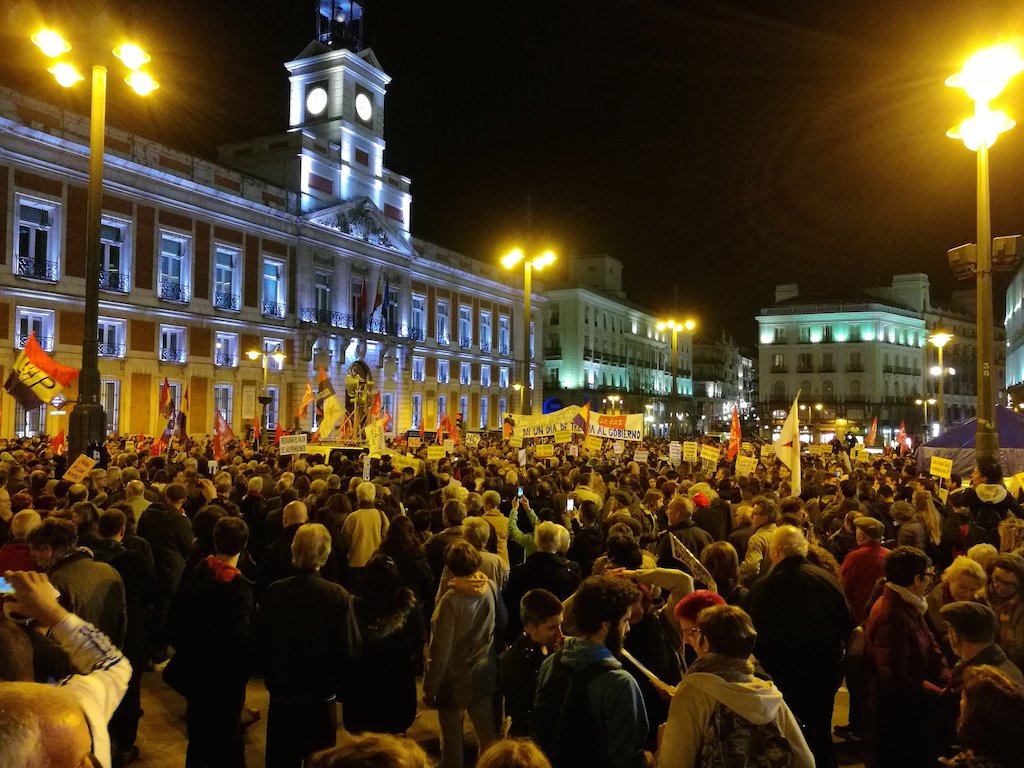 Marchas de la Dignidad. Puerta del Sol