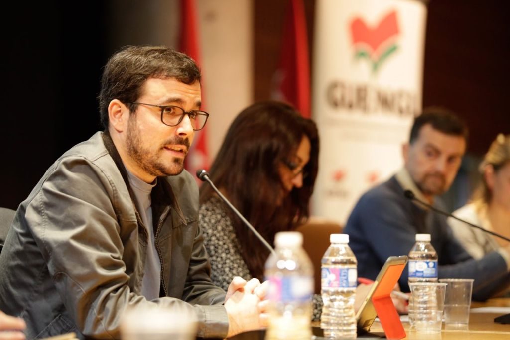 El coordinador federal de Izquida Unida, Alberto Garzón, este domingo, en una imagen de archivo
