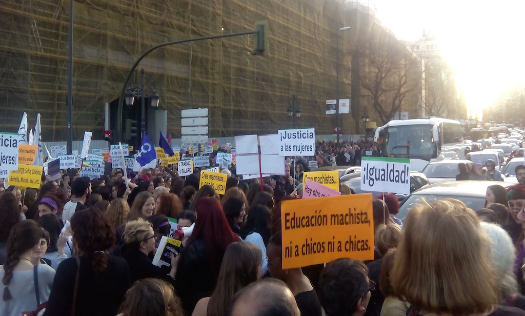Manifestación de Madrid por el Día Internacional de la MUjer