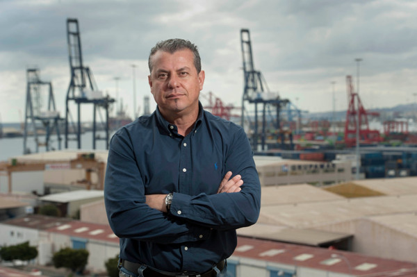 Miguel Rodríguez, portavoz del sindicato de la estiba.