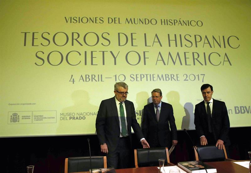 presentación de la exposición 'Visiones del mundo hispánico. Tesoros de la Hispanic Society of America'