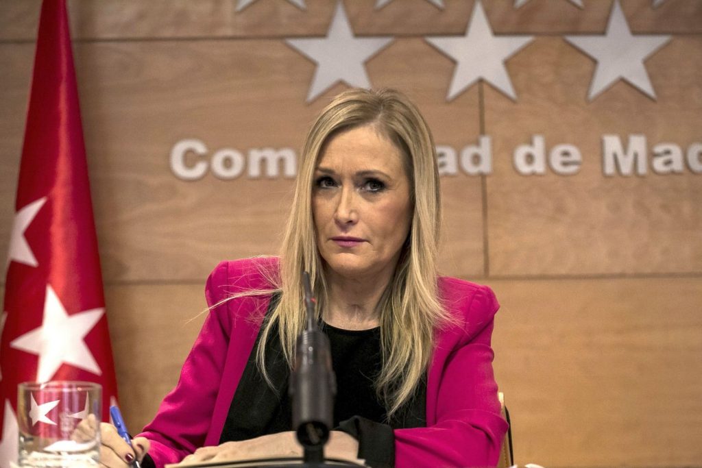 La presidente de la Comunidad de Madrid, Cristina Cifuentes