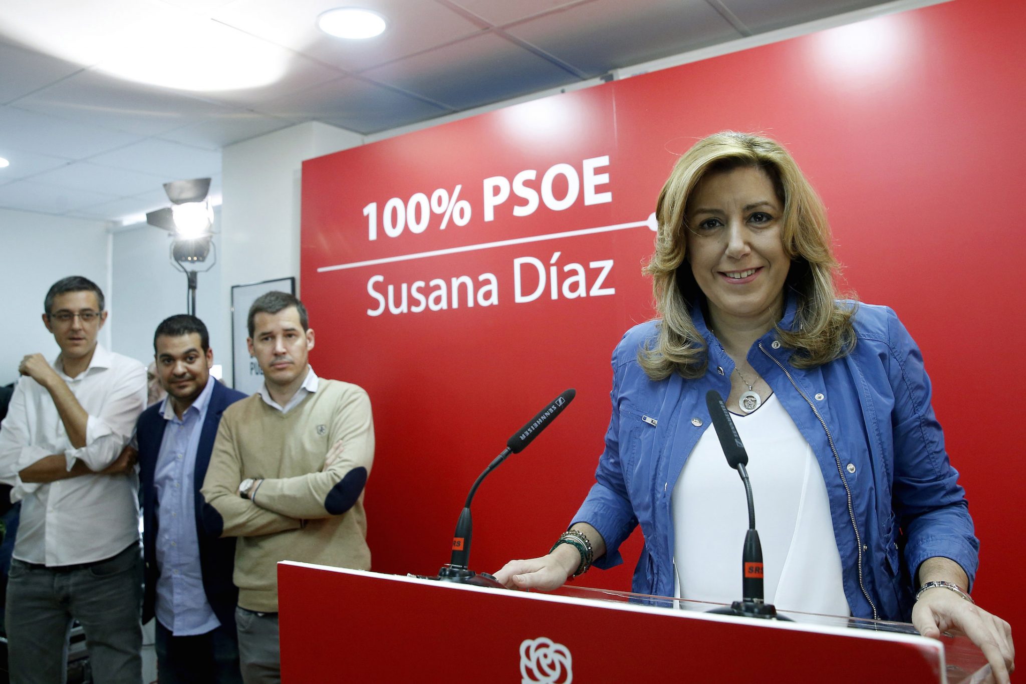 Susana Díaz, durante la presentación hoy del documento 'Una propuesta de futurol', que recoge su proyecto político