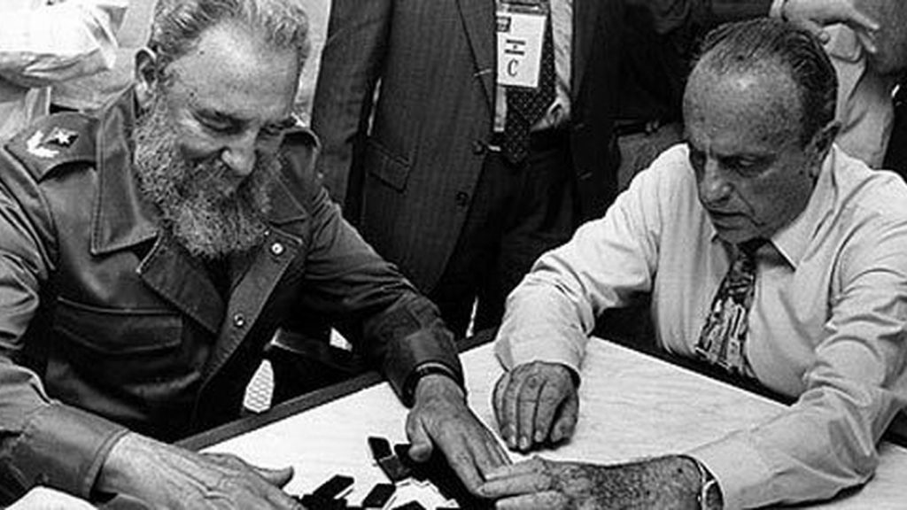 Fidel Castro y Manuel Fraga