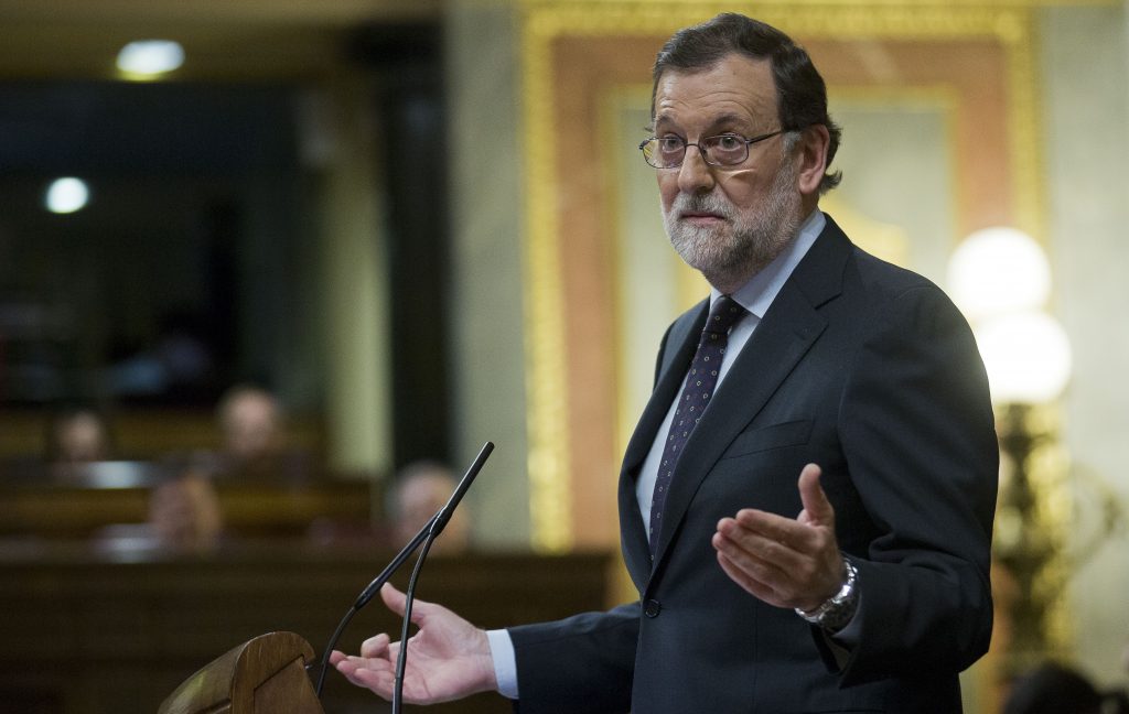 Rajoy y la 'Gürtel'. Mariano Rajoy en la tribuna del Congreso de los Diputados en mayo de 2016.