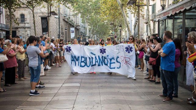 También las tripulaciones de las ambulancias recibieron el reconocimiento de la ciudadanía