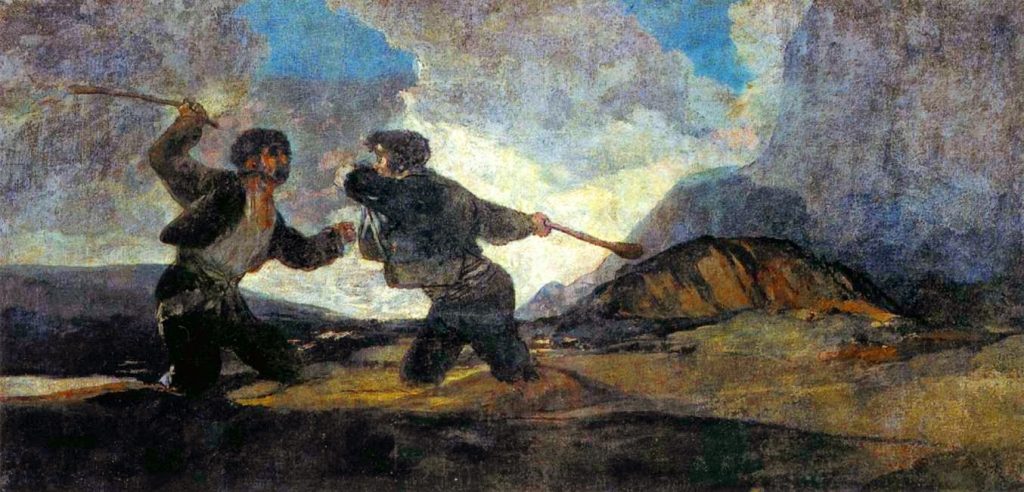 Duelo a garrotazos', cuadro de Francisco de Goya