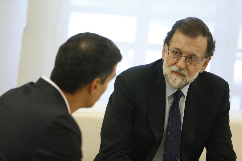 Rajoy y Sánchez en Moncloa, donde pactaron una reforma constitucional