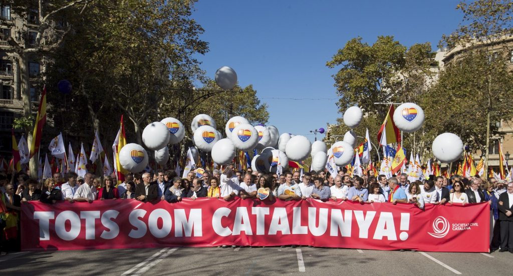 MANIFESTACIÓN BAJO EL LEMA "TODOS SOMOS CATALUÑA"