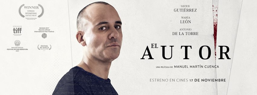 Cartel anunciador de la película 'El autor'