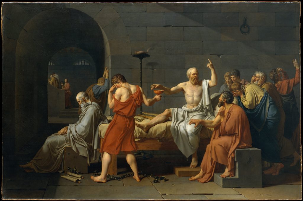 'La muerte de Sócrates', obra del pintor Jacques-Louis David