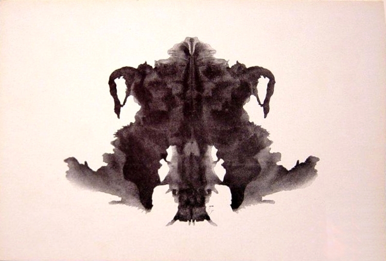 La lámina número IV de las 10 que componen el test de Rorschach