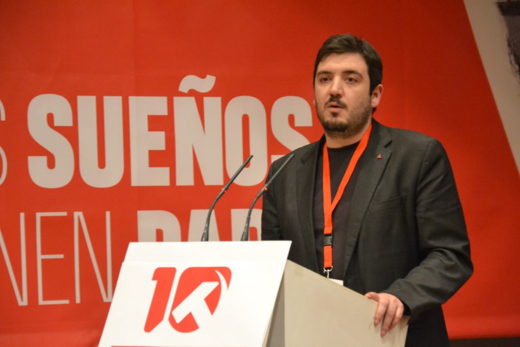 Álvaro Aguilera, secretario general del PCM