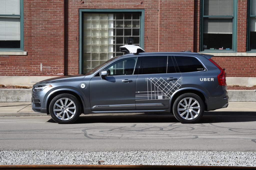 Uno de los coches de Uber