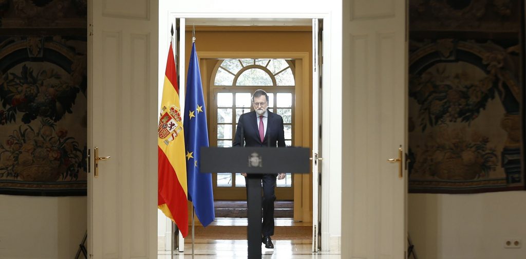Mariano Rajoy en La Moncloa.