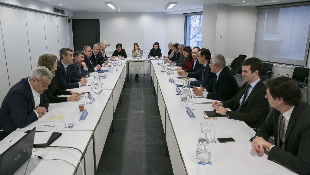 Reunión de coordinación del partido con los secretarios ejecutivos del PP