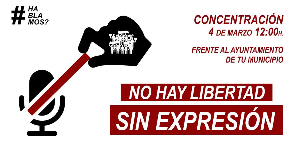 Cartel de la convocatoria de Hablamos para el próximo 4 de marzo.