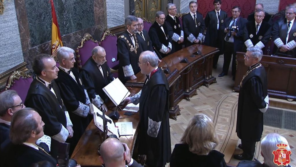El magistrado Pablo Llarena Conde jura su cargo como miembro de la Sala Segunda del Tribunal Supremo