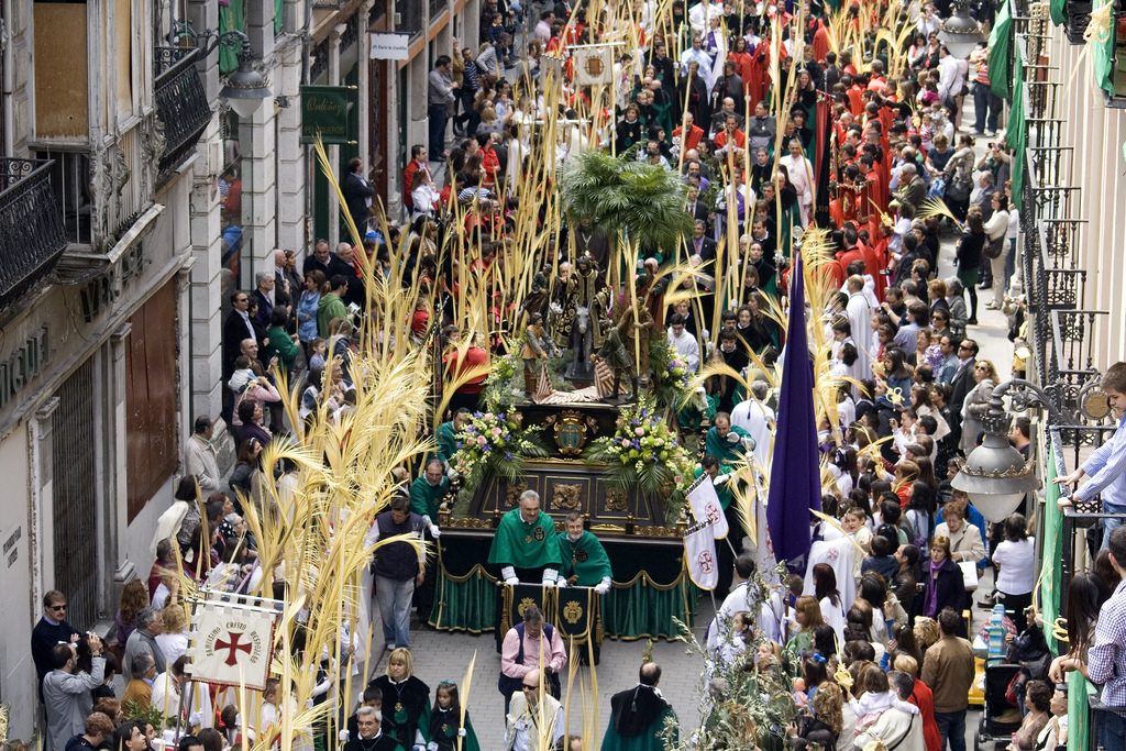 Imagen de la procesión de Las Palmas en Valladolid.