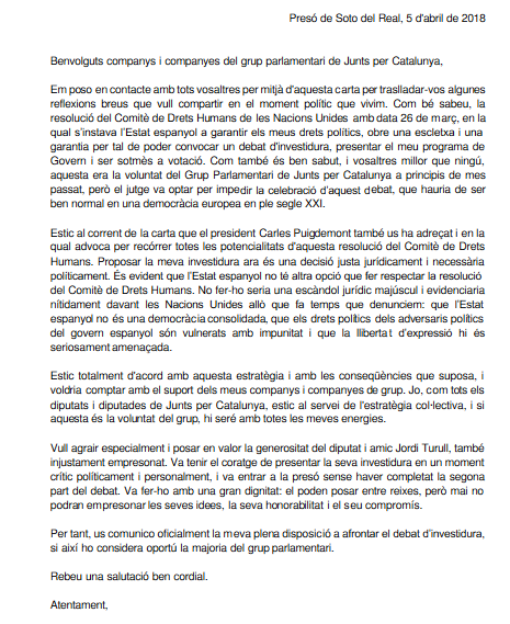 jordi sanchez president