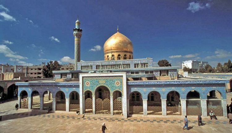 Mezquita de Sayeda Zeinab, lugar santo para los chiíes, y epicentro de la expansión iraní al sur de la ciudad de Damasco.