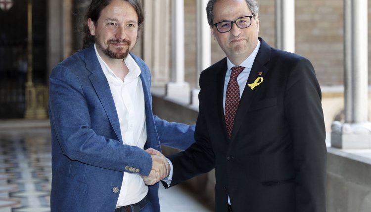 Quim Torra se reúne con Pablo Iglesias