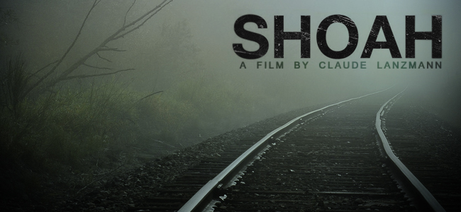 Cartel del documental Shoah.