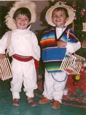 Alexis y José Arturo, cuando eran pequeños.