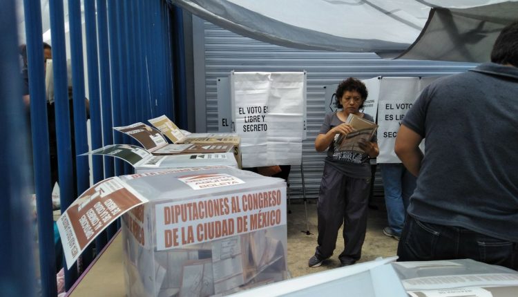 Una casilla en Iztapalapa, en las inmediaciones de la Universidad Autónoma Metropolitana (UAM).