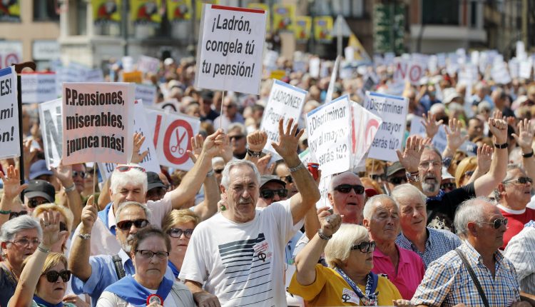 protesta pensionistas Bilbao