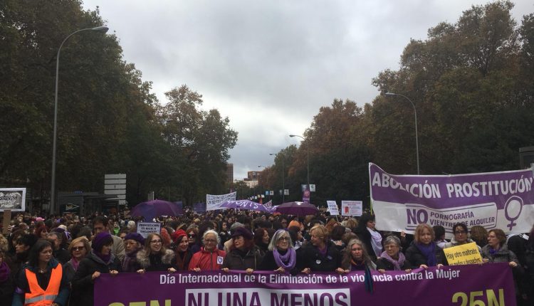 mani1 Cabecera de la manifestación contra las violencias machistas en Madrid en noviembre de 2018. / Sara Montero