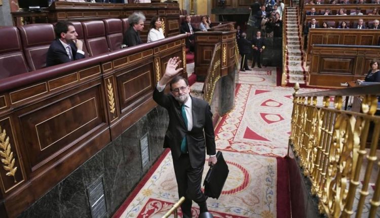 Mariano Rajoy se despide en el Congreso.