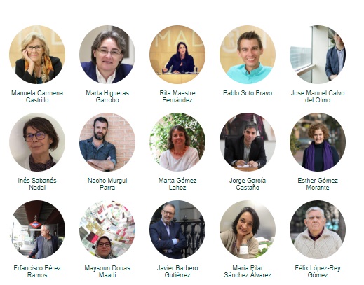 Los 15 primeros puestos de la candidatura de Más Madrid al Ayuntamiento