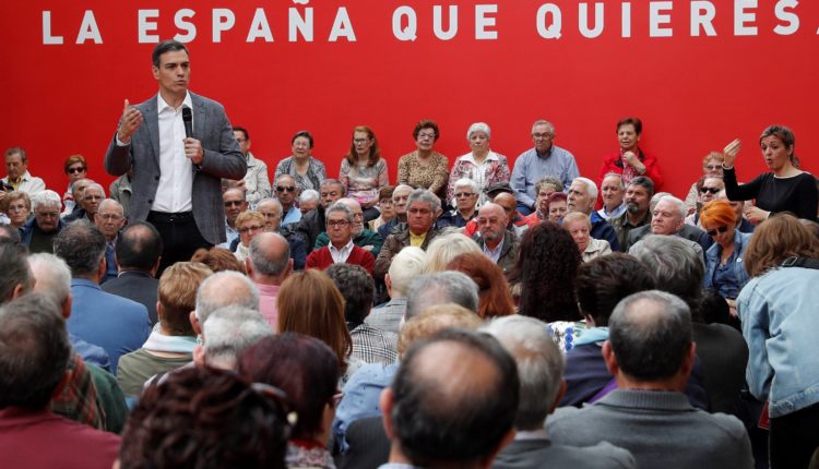 Acto de campaña de Pedro Sánchez en Madrid