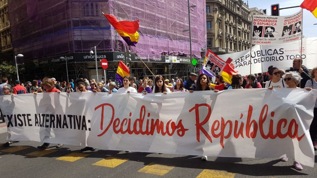 Manifestación III República en Madrid